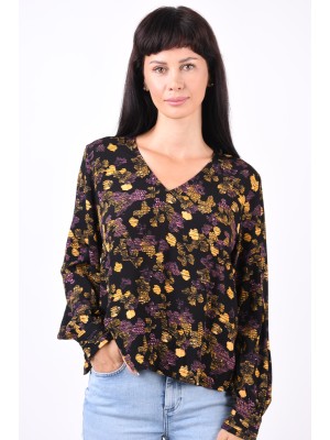 Bluza Dama Selected Slfgiselle Black Aop